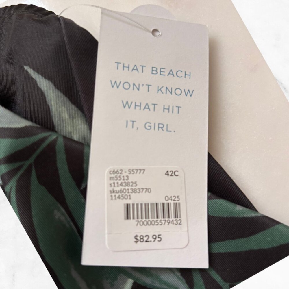 NWT | LANE BRYANT Plus Size Swimsuit Balconette Tankini Underwire 42 C Swim Top - Picture 13 of 15